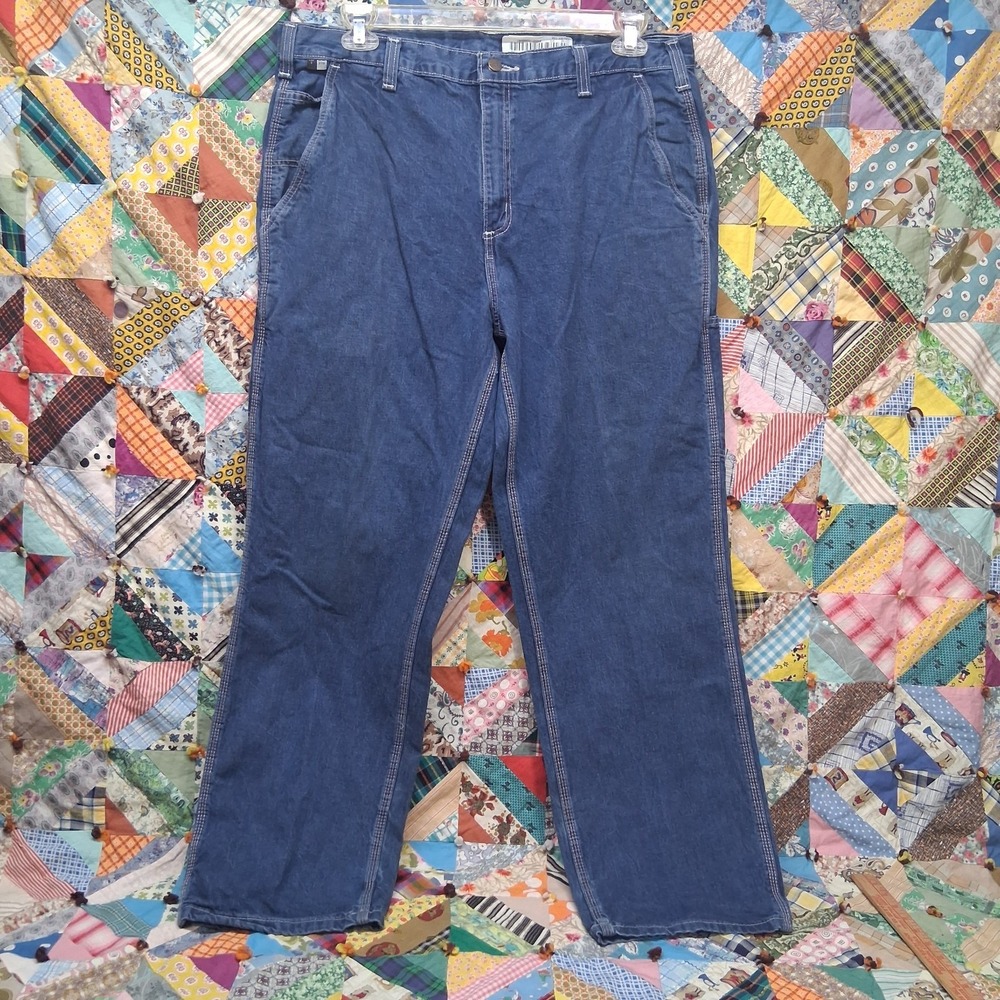 Carhartt FR Carpenter Denim Jeans Mens 38x32 Cat 2 290-81